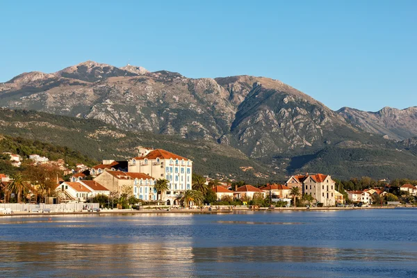 Tivat és Kotor-öböl, Montenegró — Stock Fotó