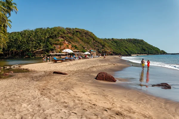 Spiaggia di Cola, sud di goa, india — Foto Stock