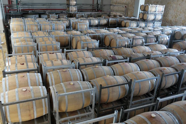Envelhecimento do barril de vinho — Fotografia de Stock