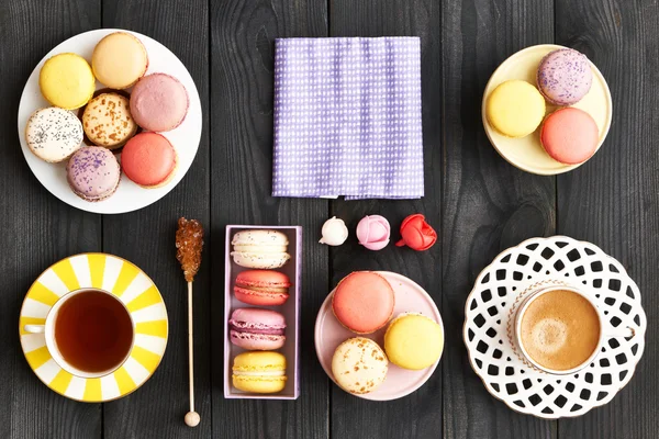 French delicious dessert macaroons — Stock Photo, Image