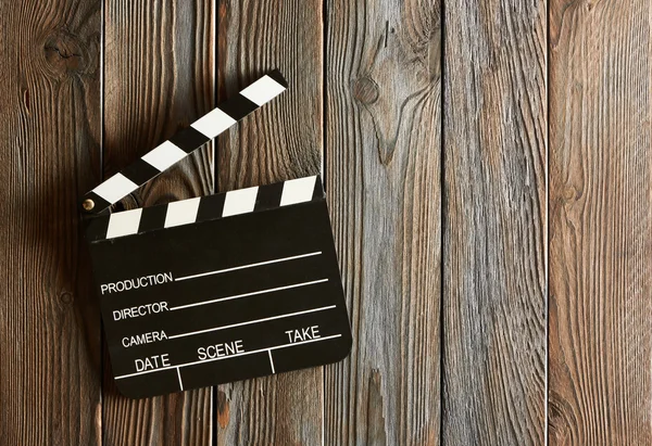 Produção de filmes clapper board — Fotografia de Stock