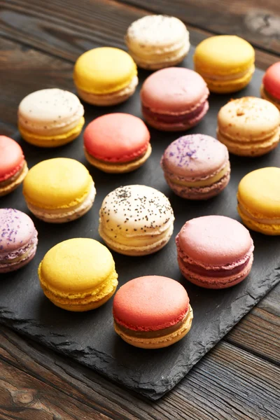 Macarons français délicieux dessert — Photo