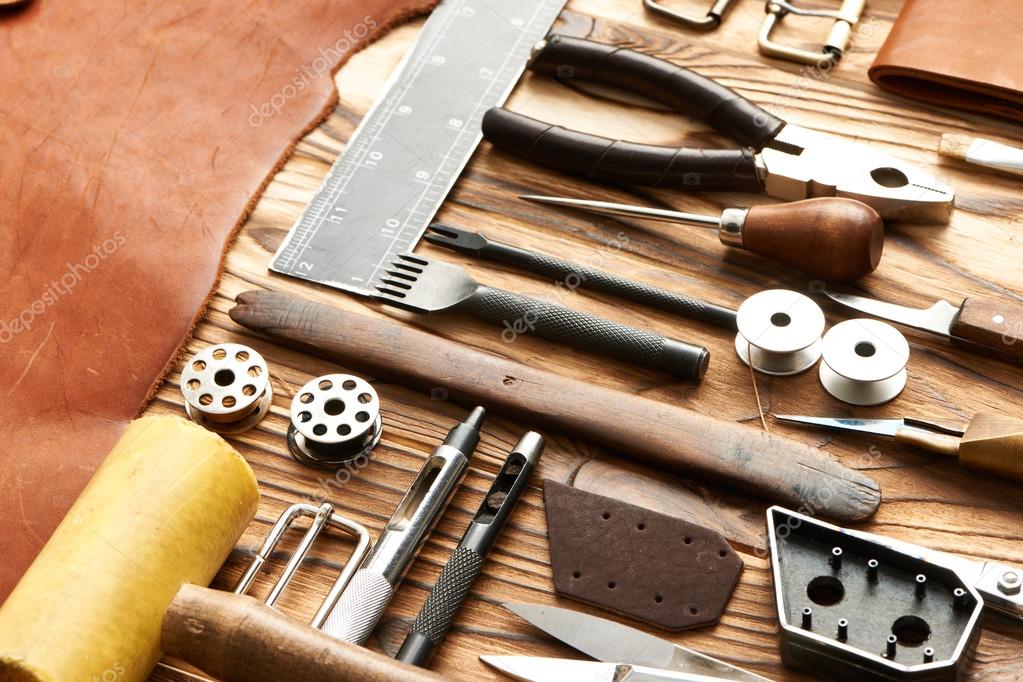 Leather crafting tools Stock Photo by ©haveseen 100551028