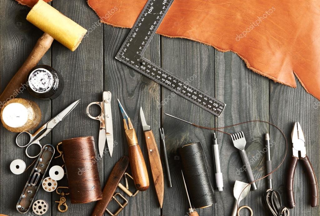 Leather crafting tools Stock Photo by ©haveseen 100551164