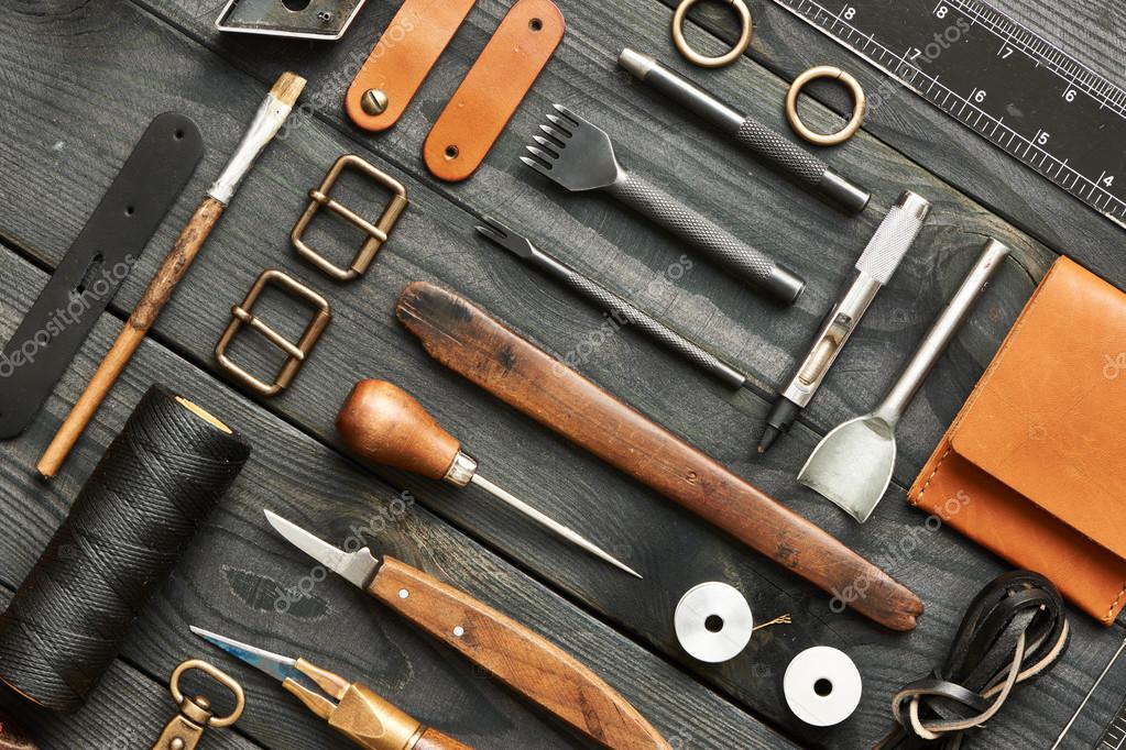 Leather crafting tools Stock Photo by ©haveseen 100551176