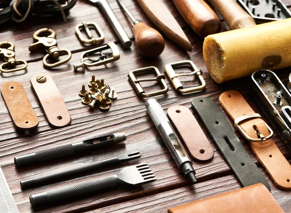 stock image Leather crafting tools