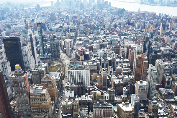 Cityscape weergave van manhattan — Stockfoto