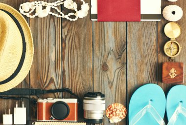 Seyahat ve plaj öğeleri