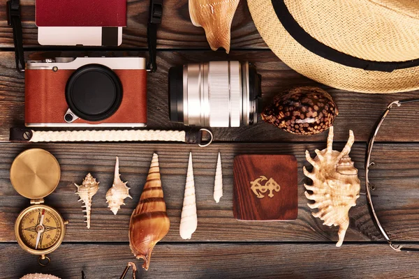 Travel items still life — Stock Photo, Image