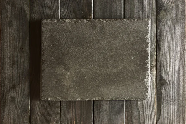 Empty slate plate — Stock Photo, Image