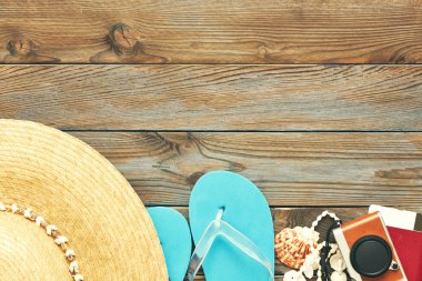 Seyahat ve plaj düz