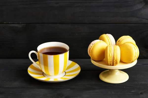 Macarons de sobremesa deliciosos franceses — Fotografia de Stock