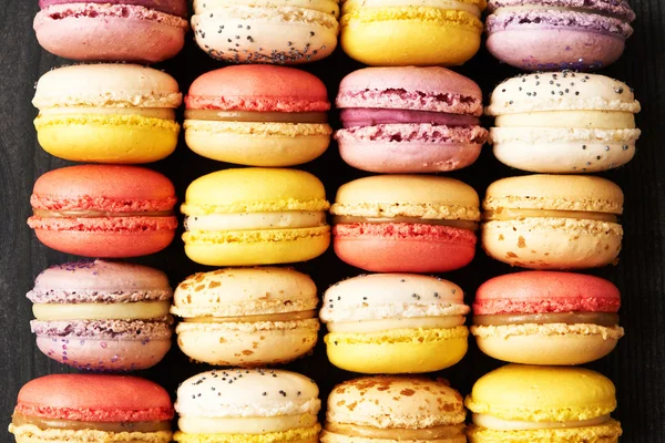 Francia finom desszert macarons — Stock Fotó