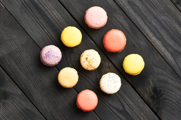 French delicious dessert macaroons — Stock Photo, Image