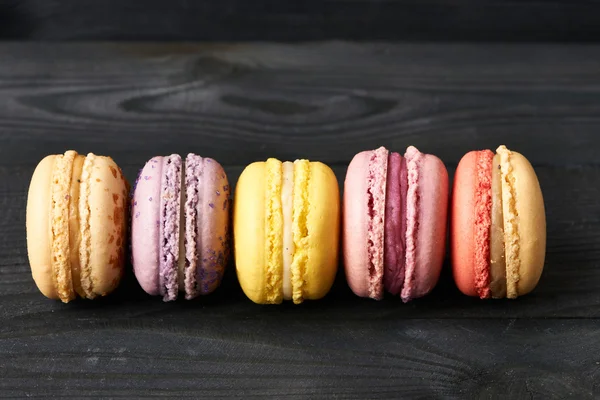 Francia ízletes desszert macaroons — Stock Fotó