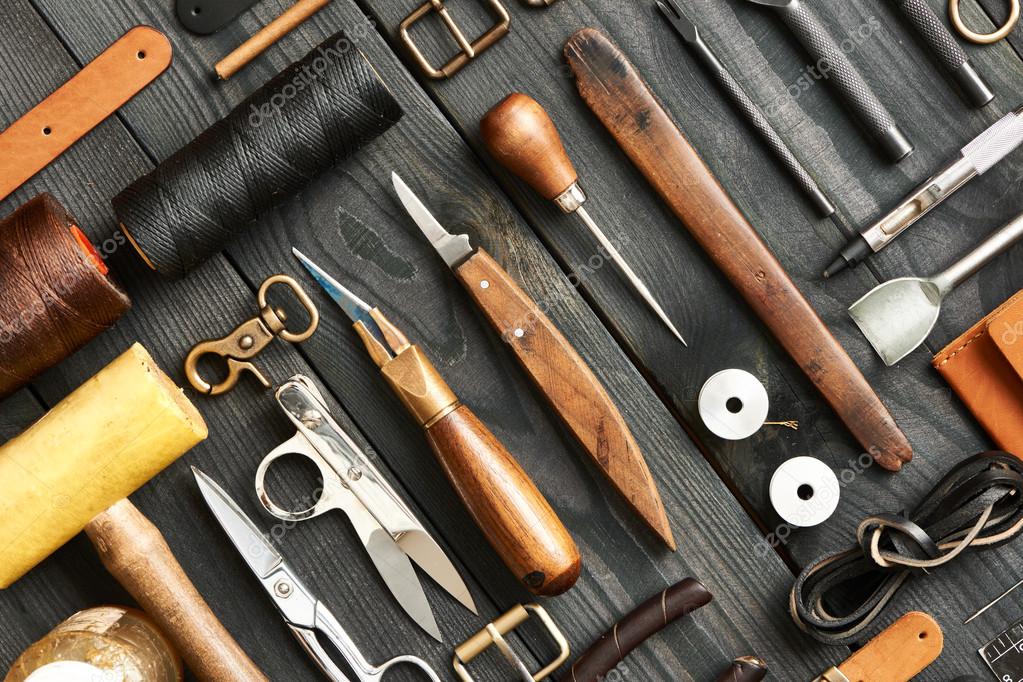 Leather crafting tools Stock Photo by ©haveseen 104013838