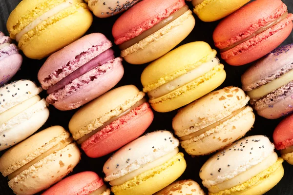 Francia finom desszert macarons — Stock Fotó