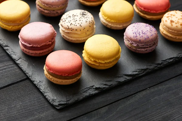 Macarons французький смачний десерт — стокове фото