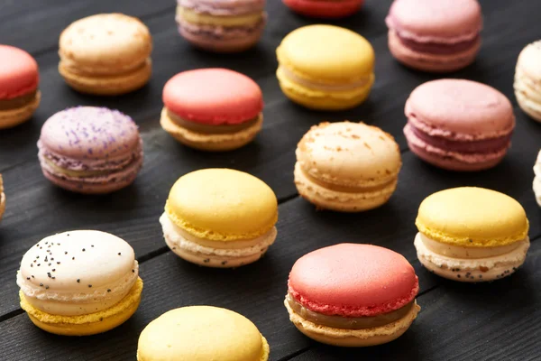 Francia finom desszert macarons — Stock Fotó