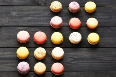 Fransız lezzetli tatlı badem kurabiyeleri