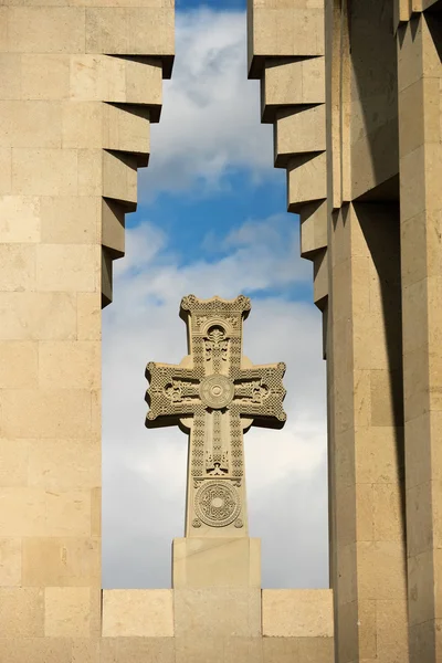 Khachkar, de Heilige Kruis-steen — Stockfoto