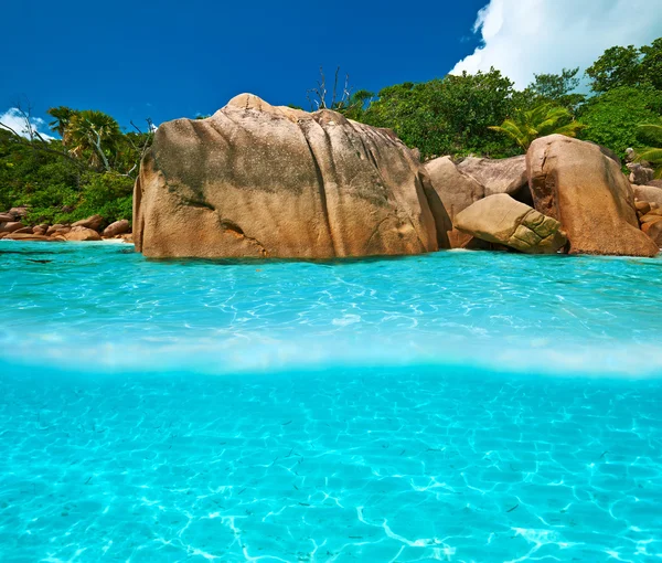 Prachtige strand van Seychellen — Stockfoto