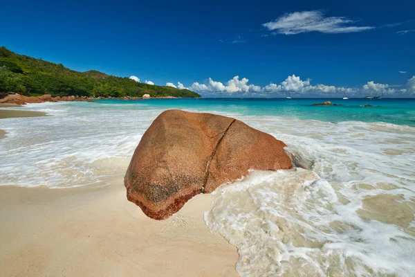 Prachtige strand van Seychellen — Stockfoto