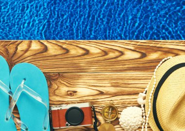 Plaj öğeleri havuz