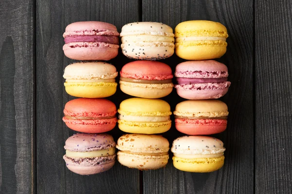 Francia ízletes macaroons — Stock Fotó