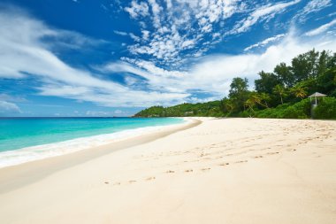 Beautiful Anse Intendance beach at Seychelles clipart