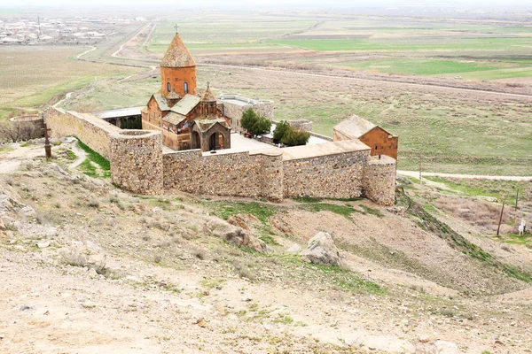 Vihara kuno Khor Virap di Armenia — Stok Foto