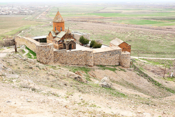 Ancient monastery Khor Virap in Armenia