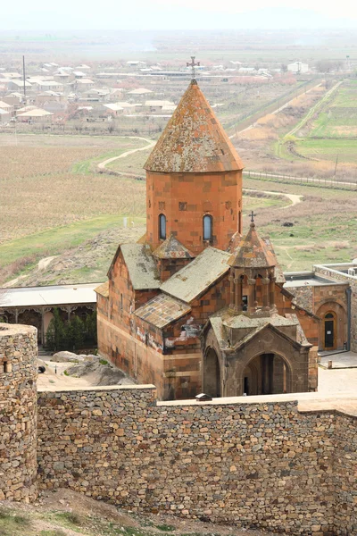 Αρχαίο μοναστήρι Khor Virap στην Αρμενία — Φωτογραφία Αρχείου