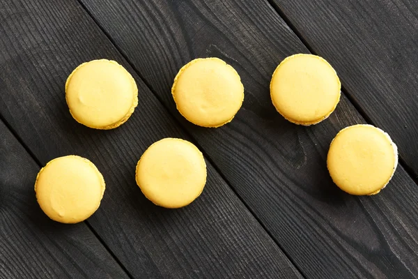 Macarrones de postre deliciosos franceses —  Fotos de Stock