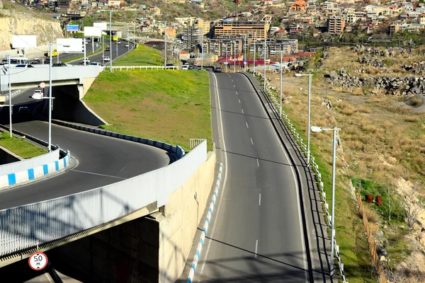 Cidade estrada rua paisagem — Fotografia de Stock