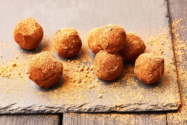 Tartufi di cioccolato fatti in casa — Foto Stock