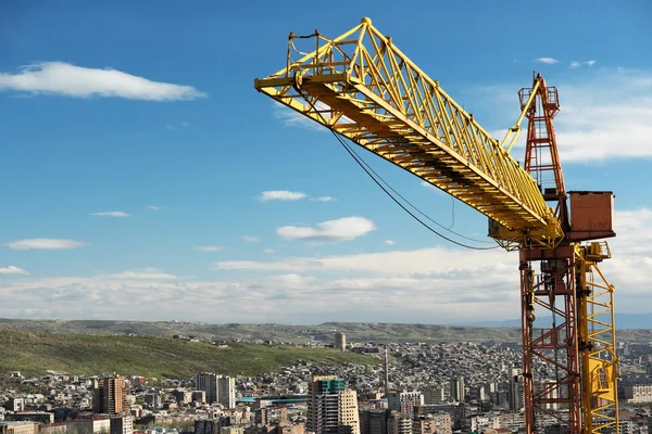 Torre de grúa de construcción —  Fotos de Stock