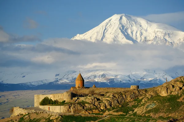 Klášteru Khor Virap v Arménii — Stock fotografie