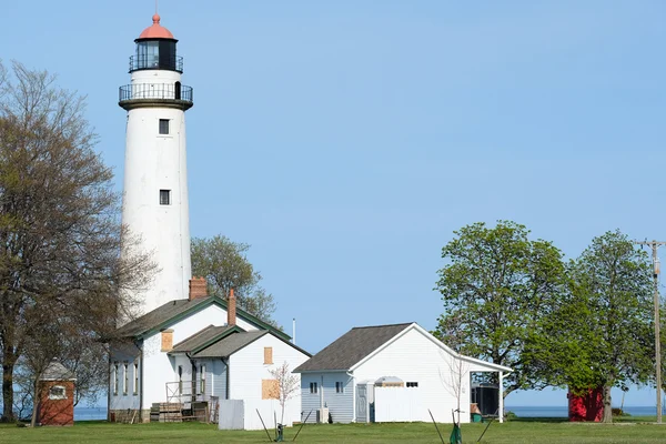 Pointe aux barques latarnia morska — Zdjęcie stockowe