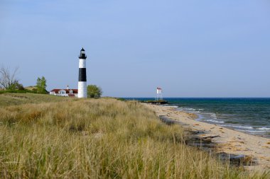 büyük bir sable noktası deniz feneri
