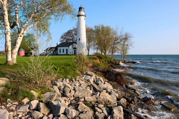 Pointe aux barques fyr — Stockfoto