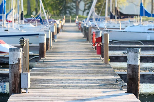 Marina en el lago Cayuga — Foto de Stock