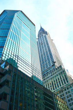 Manhattan'da uzun boylu gökdelenler