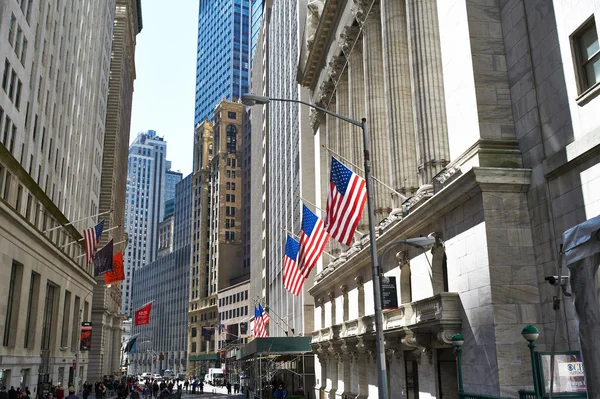 Prédio da Bolsa de Nova Iorque — Fotografia de Stock