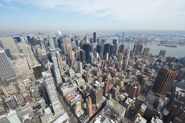 Cityscape weergave van manhattan — Stockfoto