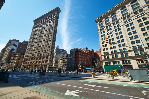 맨해튼 거리에서 역사 아이언 빌딩 — 스톡 사진