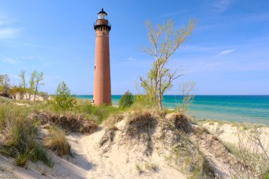 küçük bir sable noktası deniz feneri