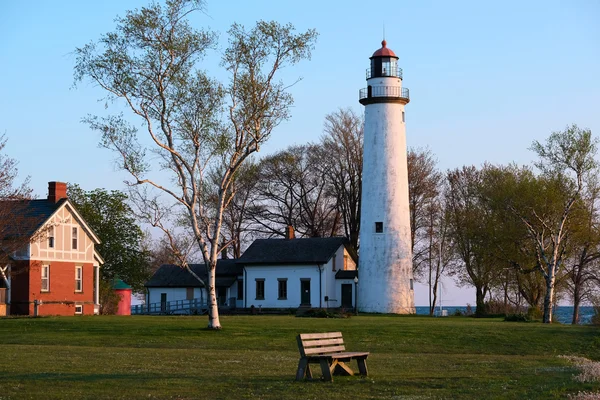 Pointe aux barques latarnia morska — Zdjęcie stockowe