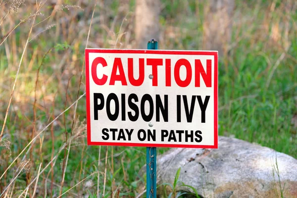 Poison Ivy warning — Stock Photo, Image