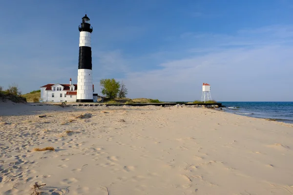 Büyük bir sable noktası deniz feneri — Stok fotoğraf